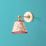 Elbow wall fixture in antiqued brass