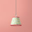 7 Inch Pendant shade in English garden hand blocked 'ditzy floral' by Ellen Merchant