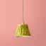 7 inch straight empire pendant shade in lemon and lime slub silk