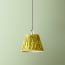 7 inch straight empire pendant shade in lemon and lime slub silk