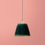7 inch Pendant Shade in Emerald silk velvet
