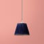 7 inch Pendant Shade in Royal Blue silk velvet