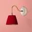 Drake wall fixture in natural wood