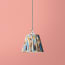 7 inch Pendant shade in blue Heraldic