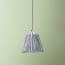 7 inch pendant shade in Navy candy stripes in block printed cotton