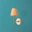 Single Chukka Wall fixture in antiqued brass
