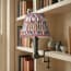 Bronte cordless bookshelf light in silvery black