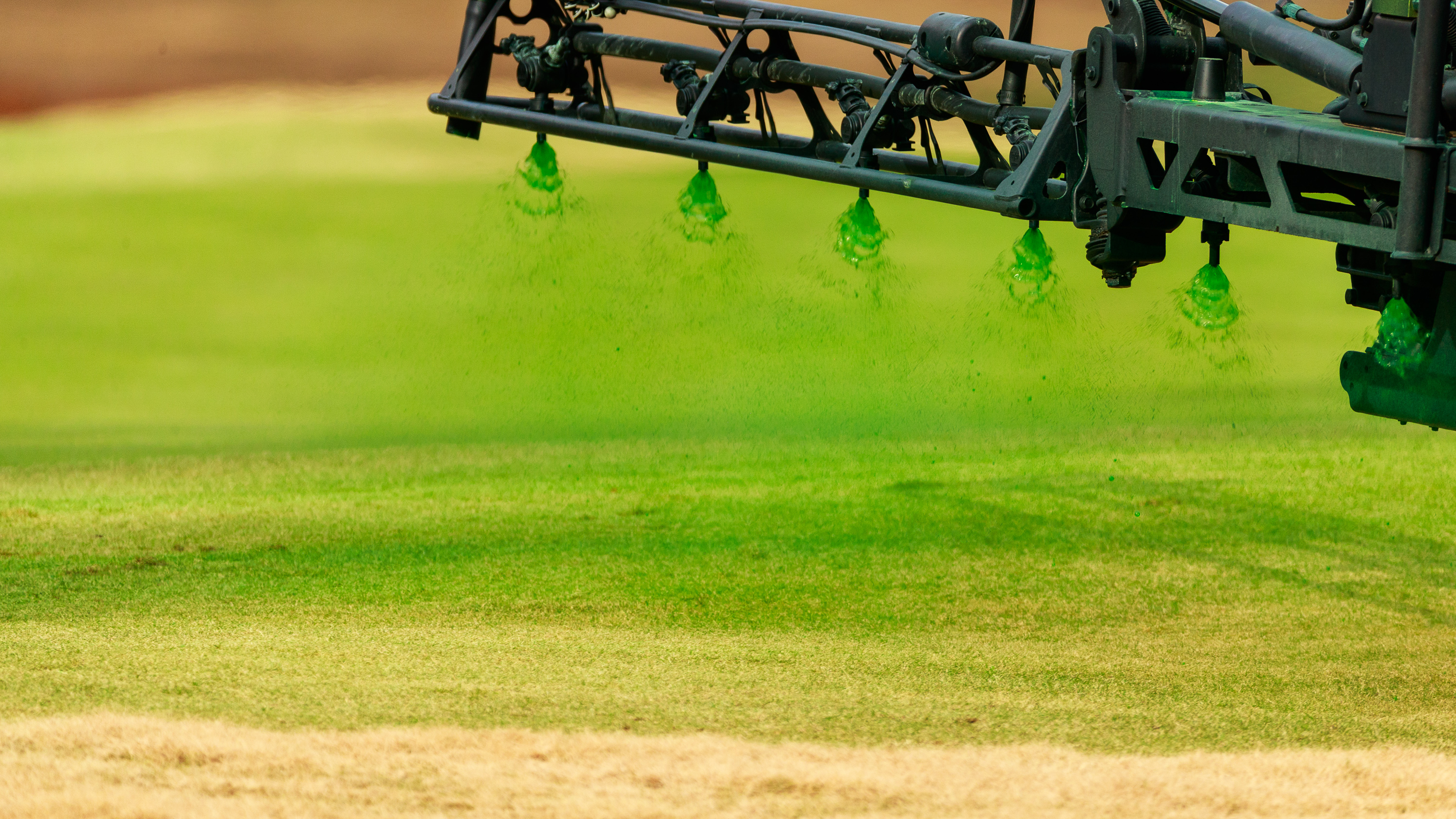 Going Green Golf Courses Benefit By Painting Fairways Instead Of Overseeding