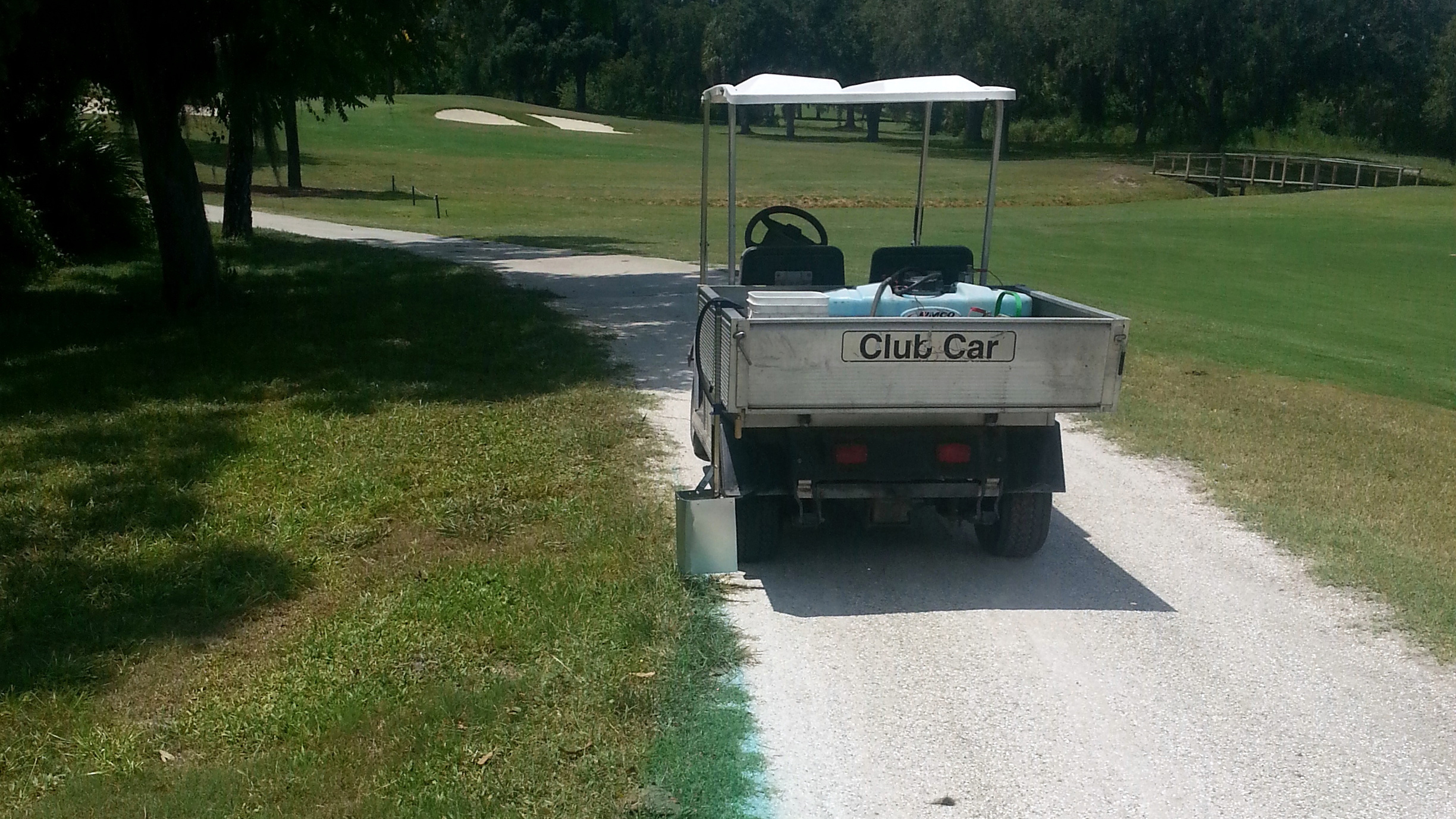 Chemical Edging Of Aggregate Cart Paths 完売品 GOLF ASPHALT その他