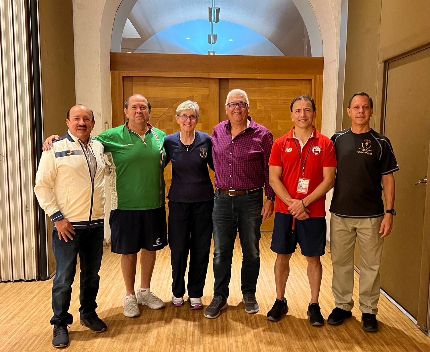 Some of the IRF Delegation after their World Congress Meeting