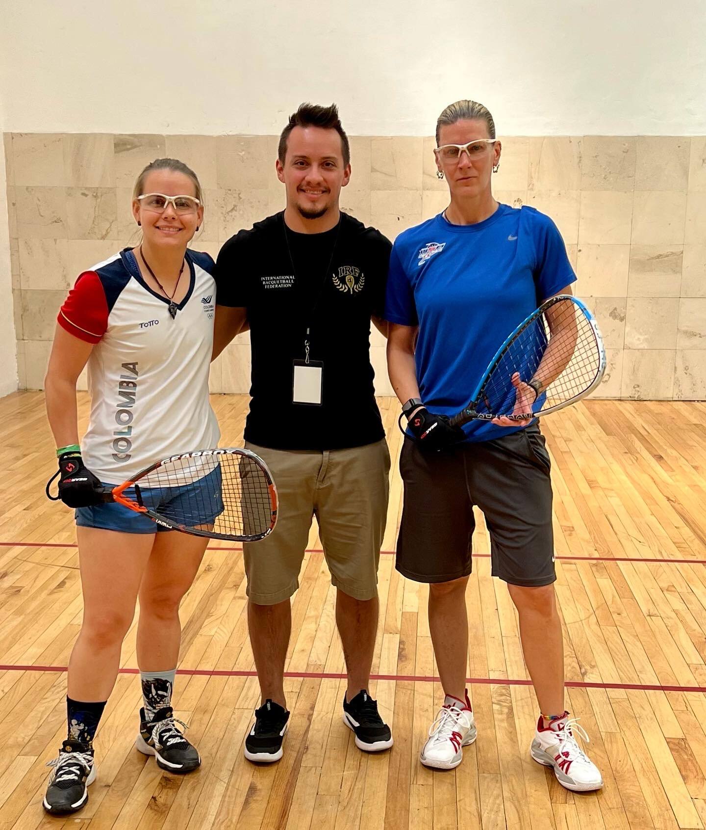 Rhonda Rajsich facing off Colombia at the 2022 IRF World Championships in San Luis Potosi, SL MEX