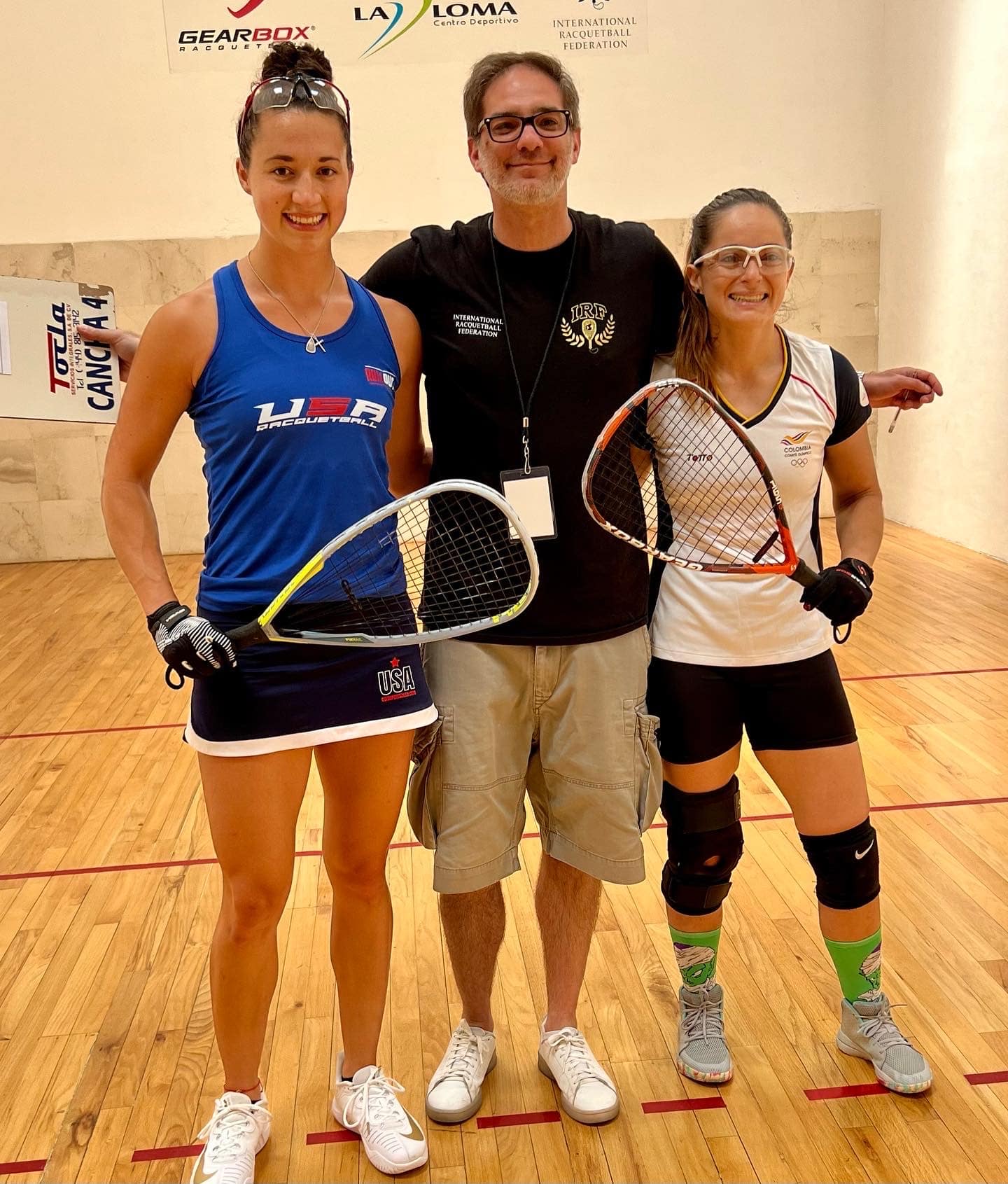 Erika Manilla facing off Colombia in the final day of competition at the 2022 IRF World Championships in San Luis Potosi, SL MEX