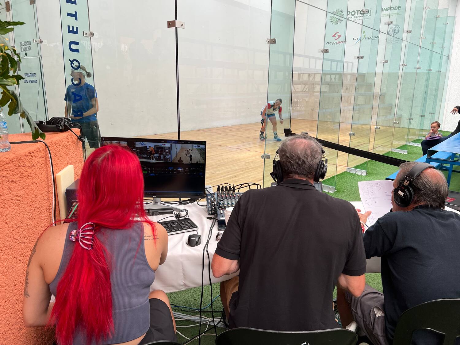 The streaming team at the 2022 IRF World Championships in San Luis Potosi, SL MEX