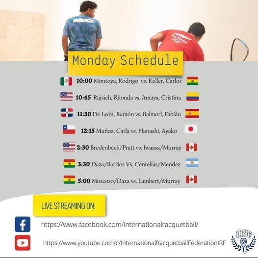 IRF Streaming Schedule for Monday, August 22, 2022