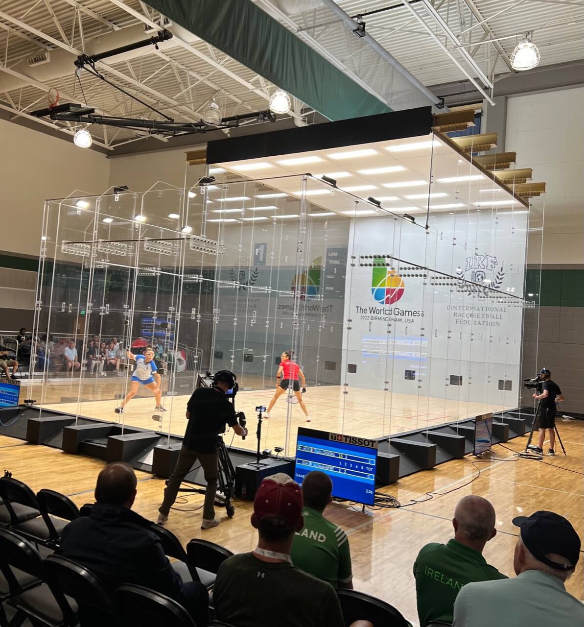 Women's Singles final featuring Paola Longoria vs. Gaby Martinez at the 2022 World Games