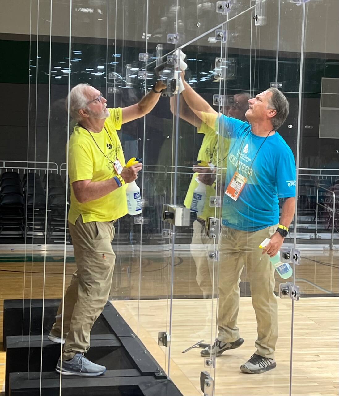 World Games Cleaning Crew David Shea and David Graves
