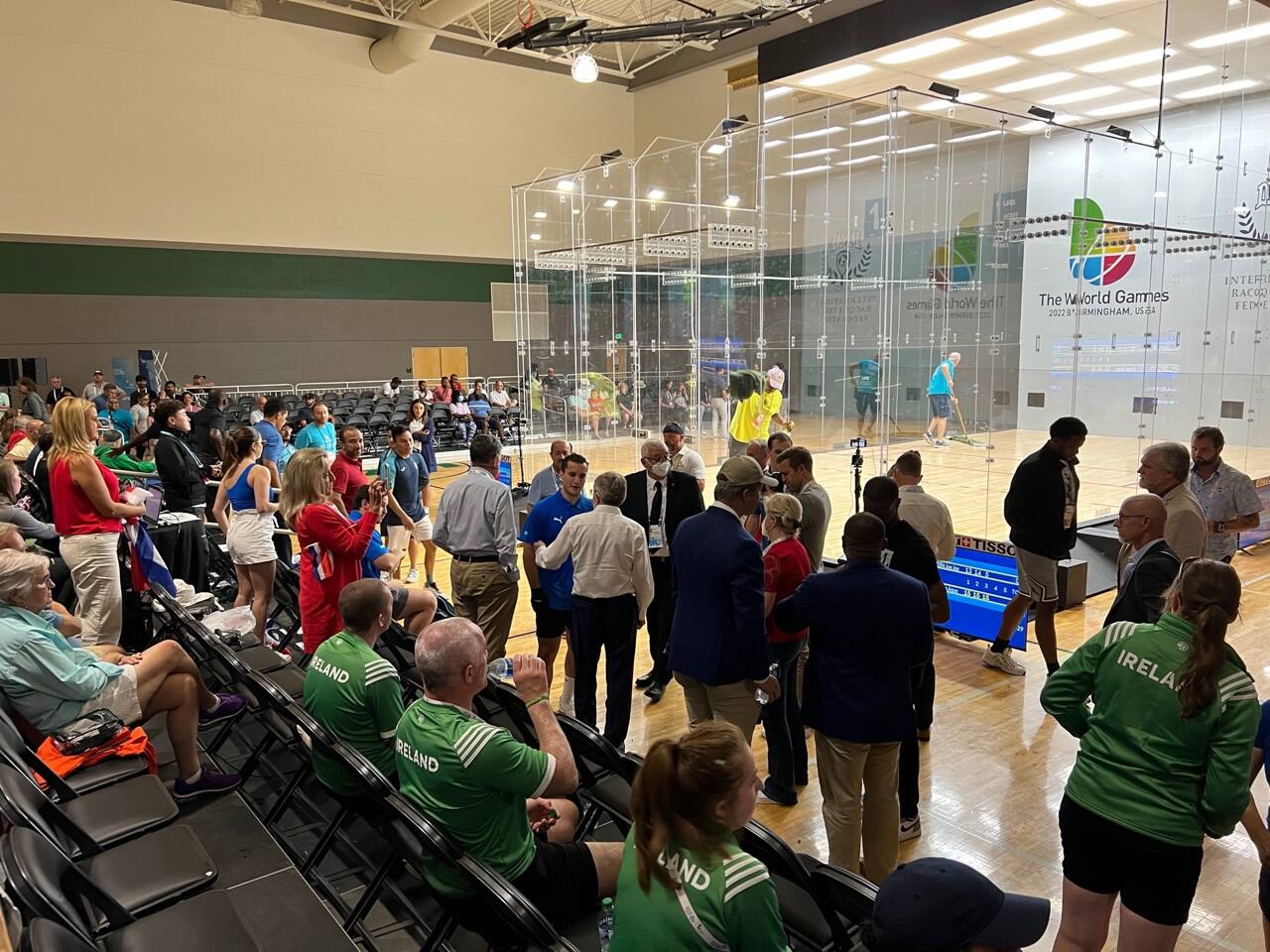 Racquetball at the World Games was visited by IOC President Thomas Bach
