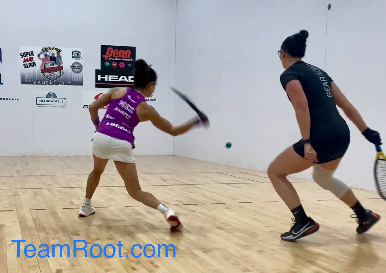 Paola Longoria vs. Samantha Salas at the TeamRoot.com SuperMax Slam