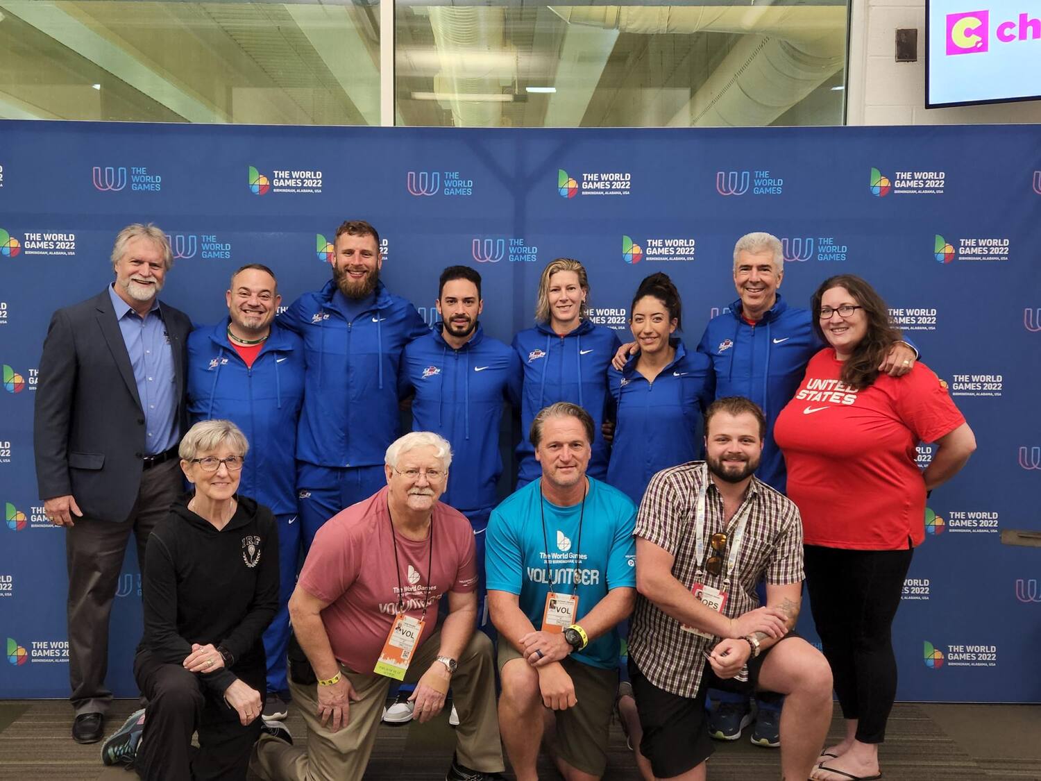 Members of USA Racquetball with the Team and staff
