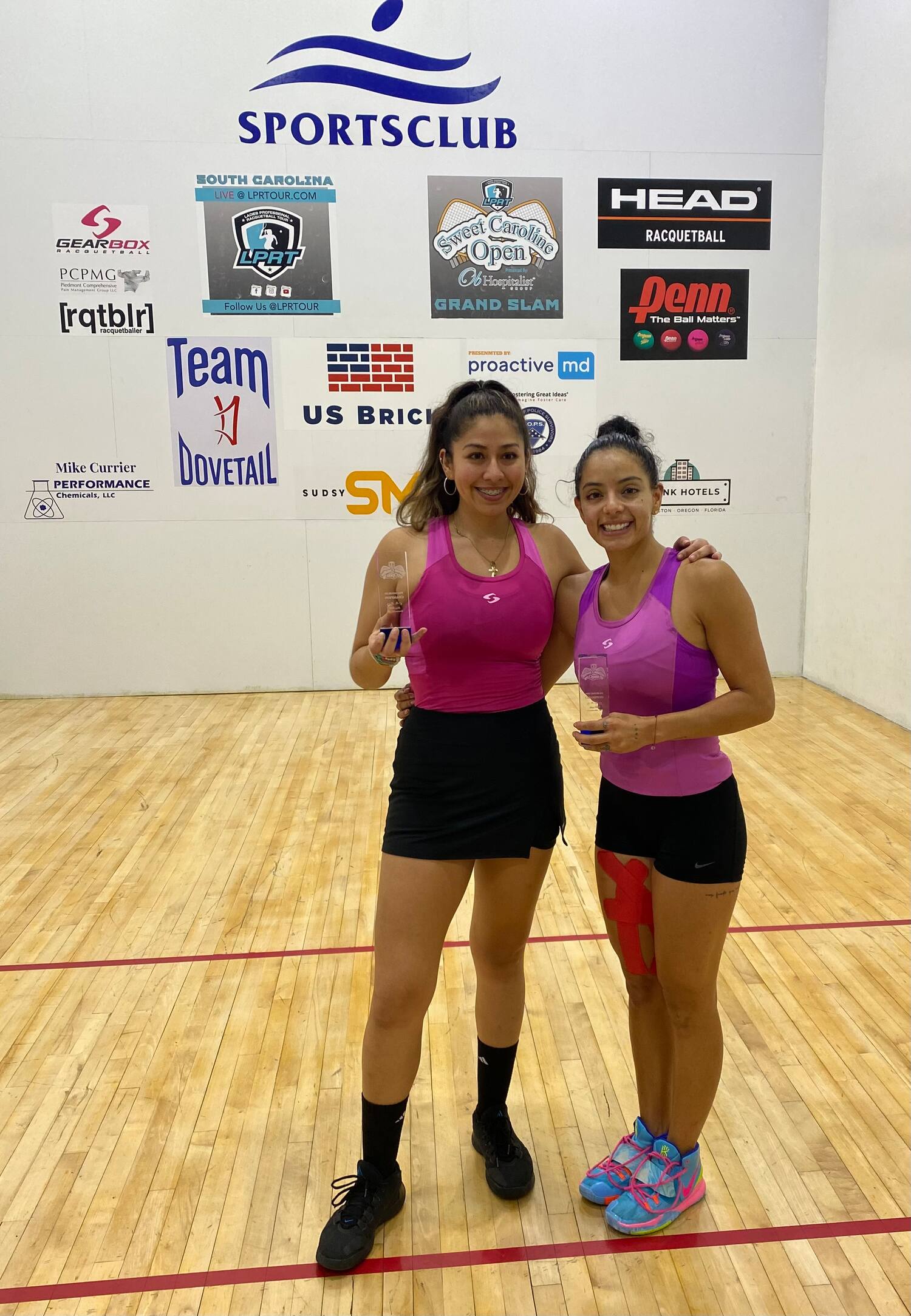 Women's Pro Doubles Champions Jessica Parrilla & Alexandra Herrera