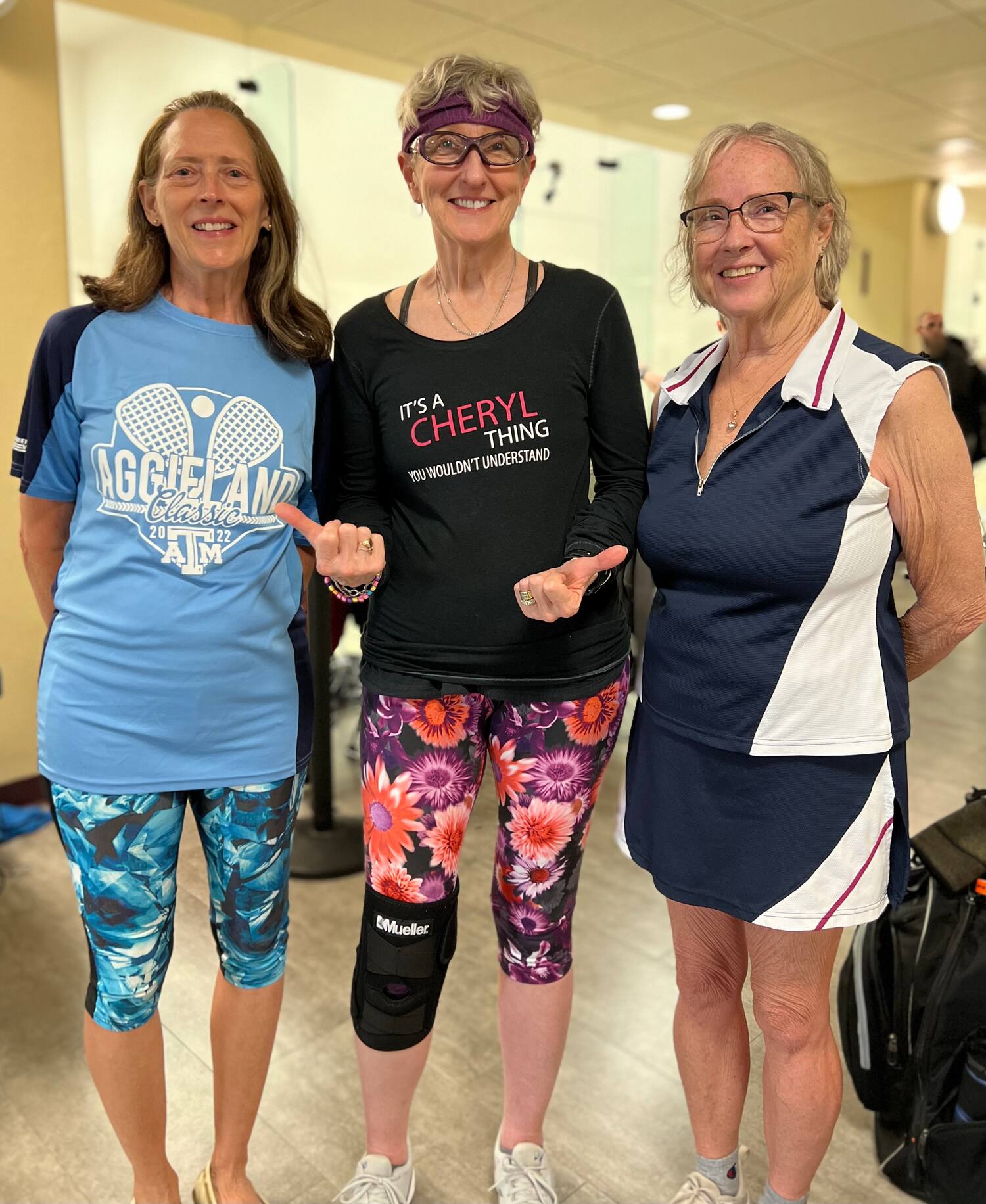 The three Cheryl's at the 2022 National Singles & Doubles Championships