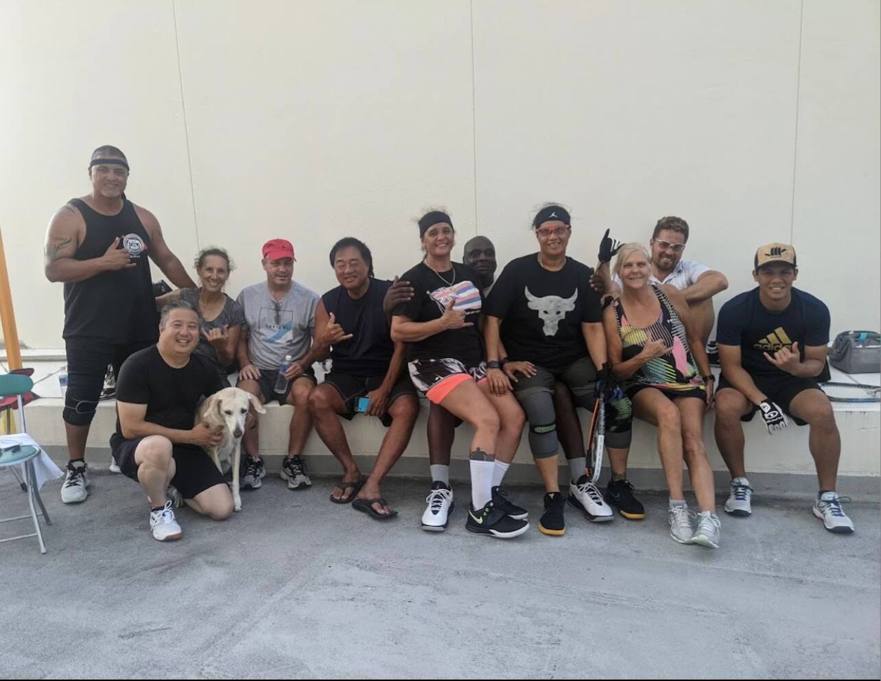 The competitors of the Lower group pose before competition.  Photo courtesy of Ginnie Boetel.