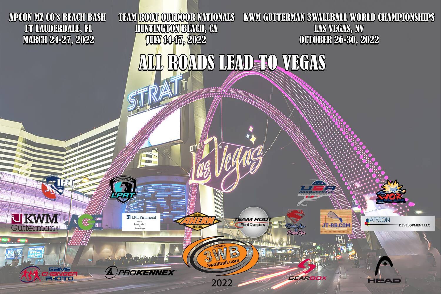 All Roads Lead to Vegas graphic/ad