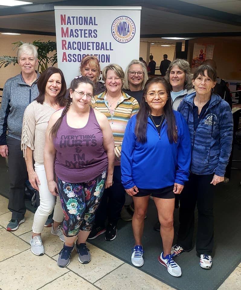 Cheryl Jones, Lynn Fonseca, Vicki Hopkins, Shari Coplen, Wendy Miller, Kelly Johnson, Yvonne Grinnell, Kathy Stellema, NMRA President Cindy Tilbury