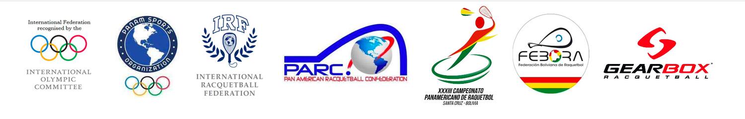 Logo Strip of the Pan American Racquetball Championships