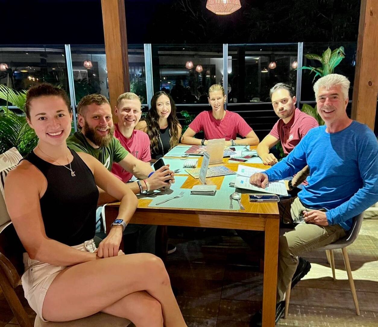 Team Dinner at the Pan American Racquetball Championships