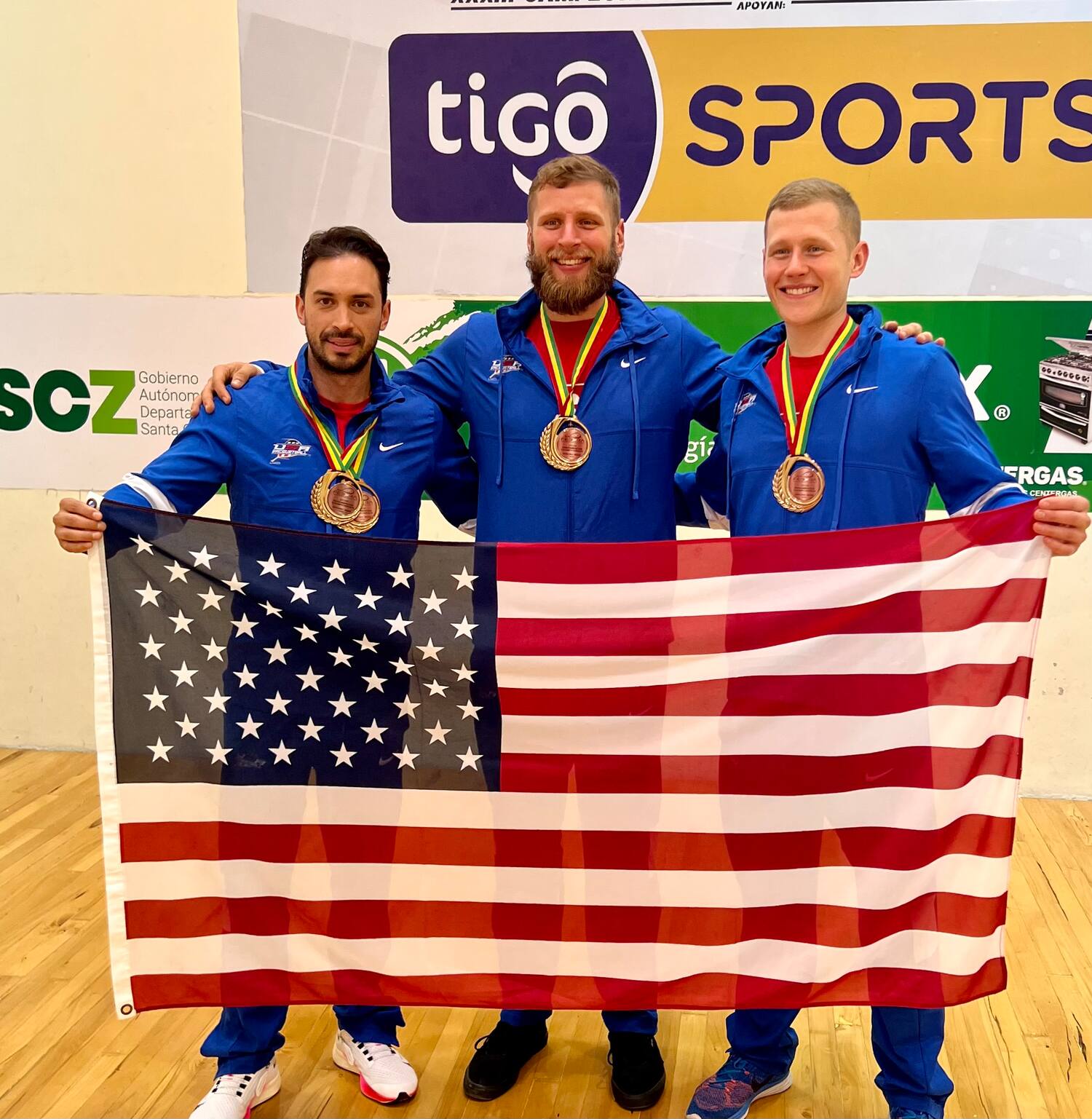 Men's Team Bronze Medalists at the XXXIII Pan American Racquetball Championships