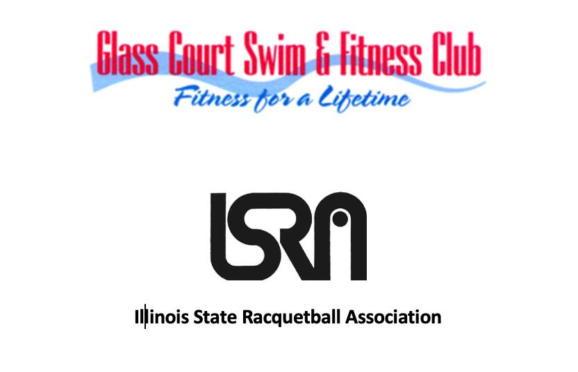Glass Court Swim & Fitness & Illinois Station Racquetball Association Logos