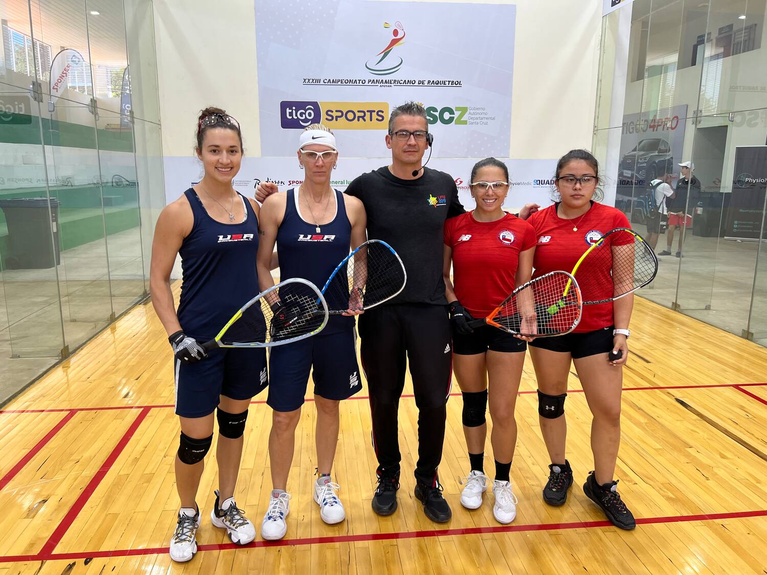 Women's Doubles vs. Chile at the XXXIII Pan American Racquetball Championships