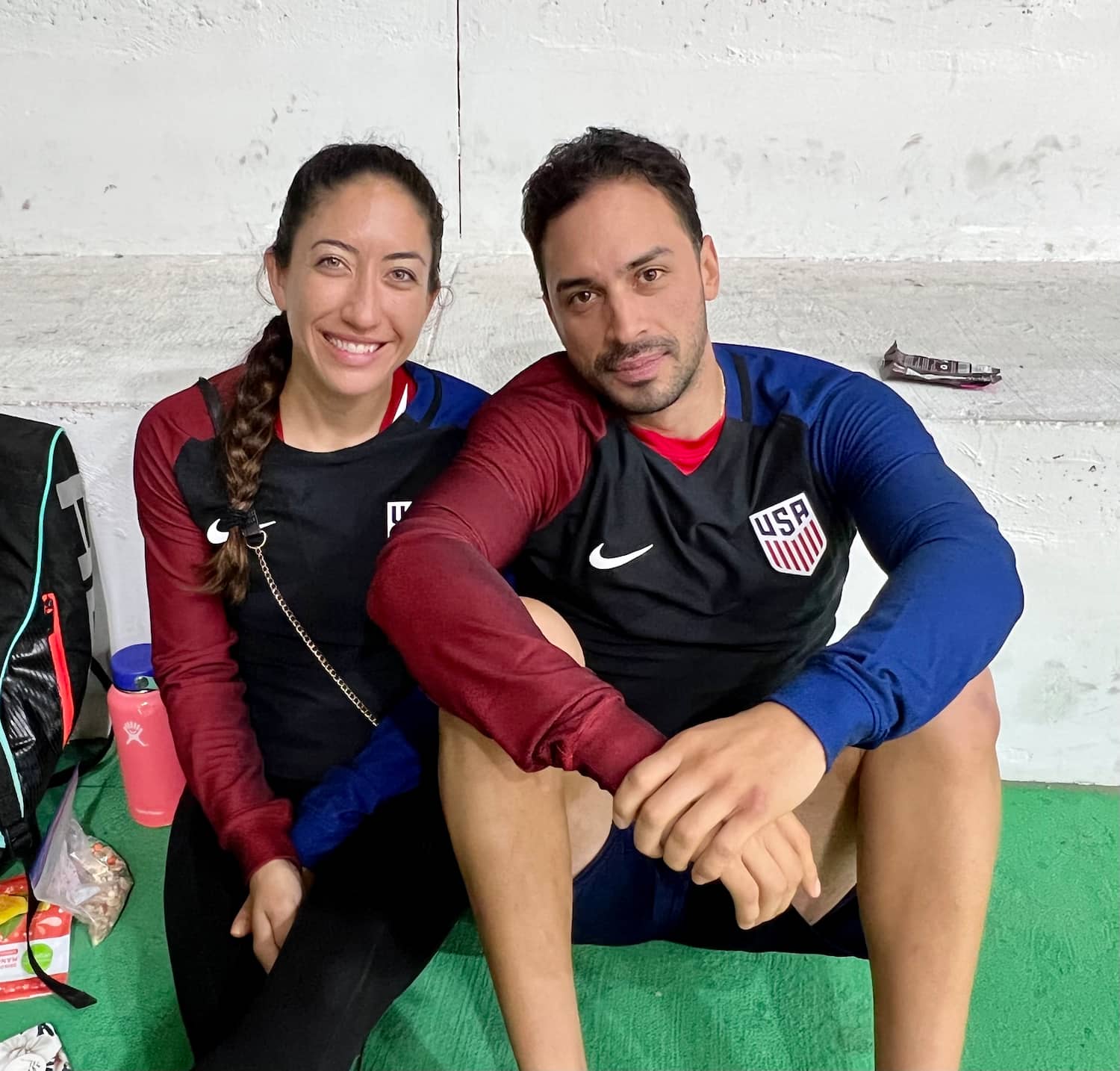Kelani Lawrence and Alex Landa at the XXXIII Pan American Championships