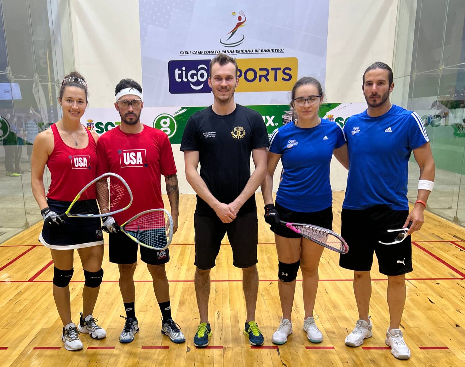 Team USA vs. Costa Rica (Landa/Manilla) at the XXXIII Pan American Racquetball Championships