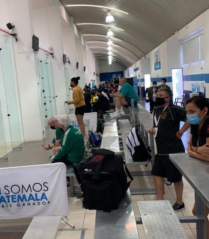 View of the racquetball courts from the IRF World Championships