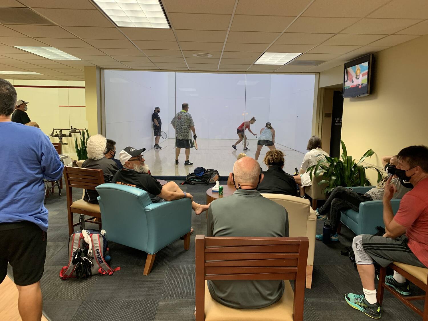 36th IRF World Senior Racquetball Championships Spectators Watching Matches