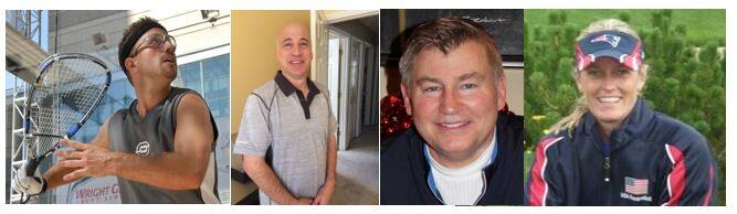Jason Mannino, Hank Marcus, Gregg Peck, and Kelley Beane (headshots) to be inducted into the HoF at the US OPEN