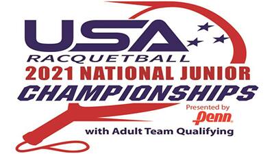 2021 Junior Nationals Logo red white and blue.