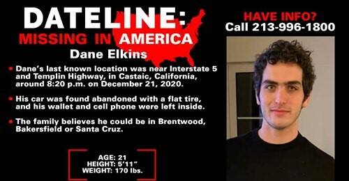 Dateline: Missing in America - Dane Elkins information