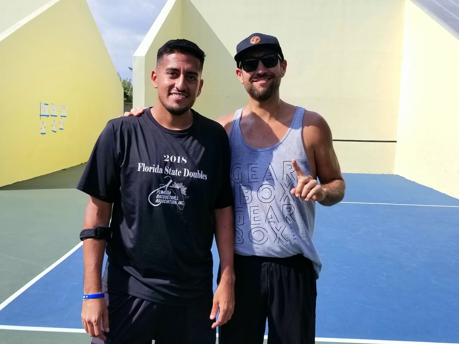 Figure 1: Tournament hosts Roy Hernandez and Marcos Gravier also took the shootout win.  Photo credit Rick Bernstein