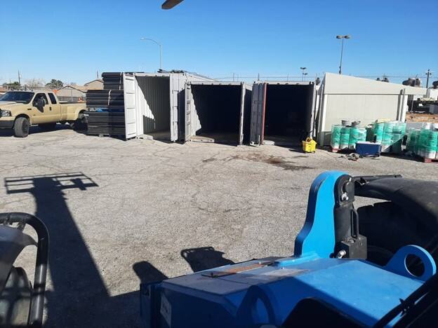 Storage Containers at the Strat - Las Vegas for Outdoor Courts