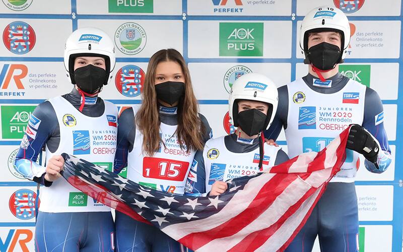 USA Team competition athletes at Junior World Cup in Oberhof