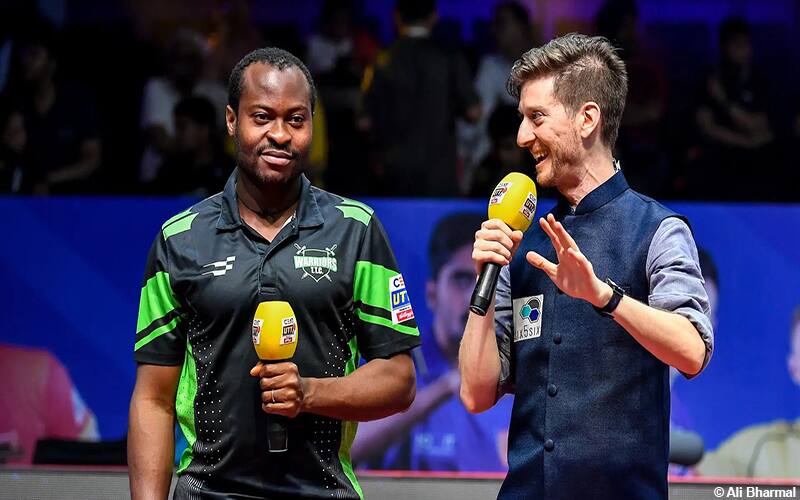 QUADRI ARUNA of Warriors T.T.C. and Adam Bobrow