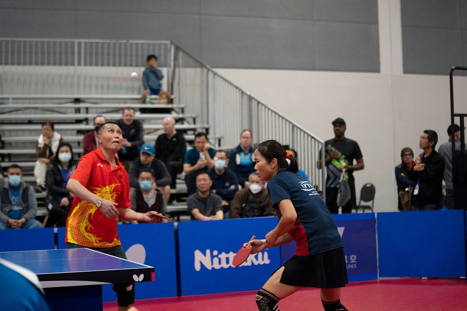 2022 U.S. Open: Day-3, Lily Yip and Yuxiang Li in in the 40+ Mixed Doubles Final