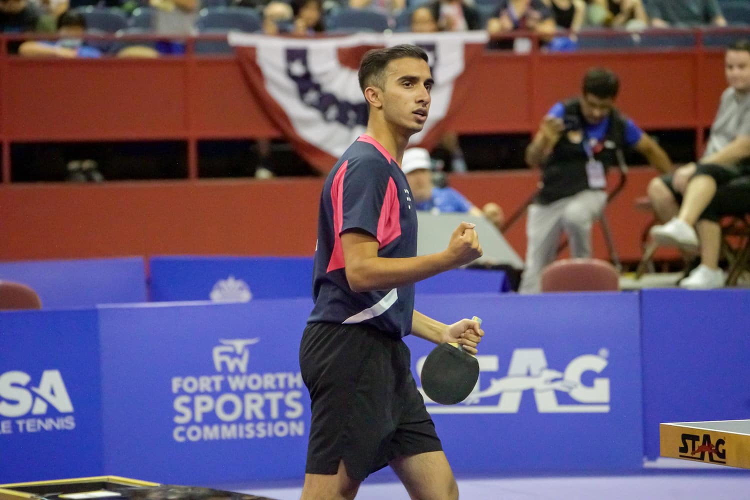 Nikhil Kumar Men's Singles Finals at 2022 U.S. National Championships. Fort Worth Convention Center, Fort Worth, Texas. 2022.
