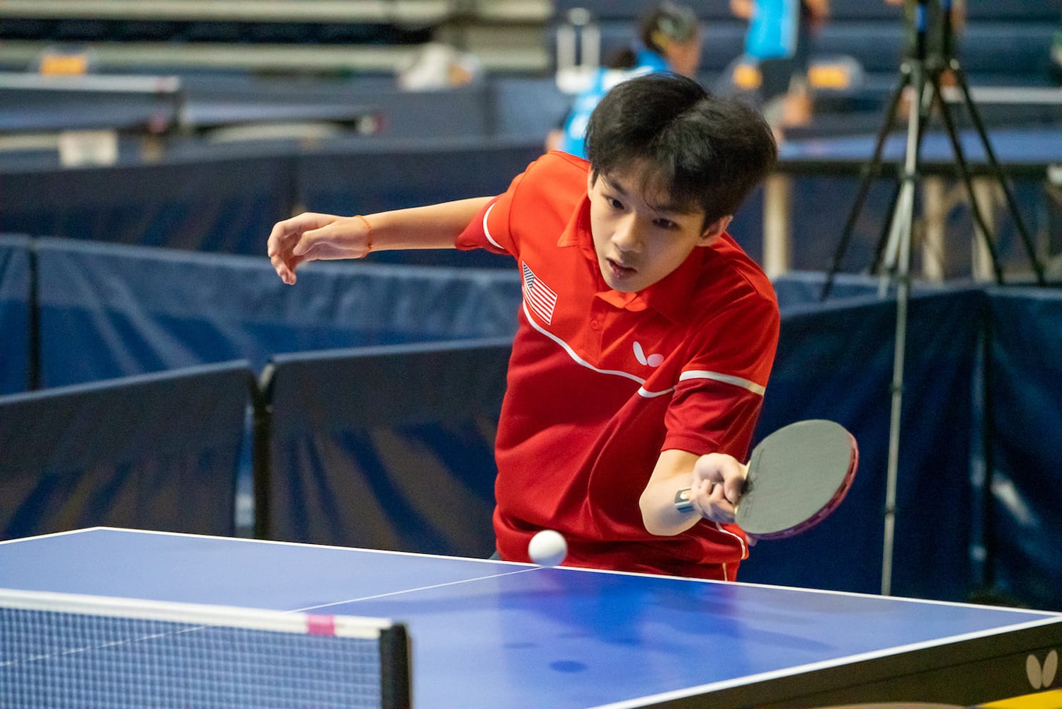 Daniel Tran during 2022 National Team Trials Boys' U-15 Finals. Sid Richardson Center, Fort Worth, Texas. 2022.