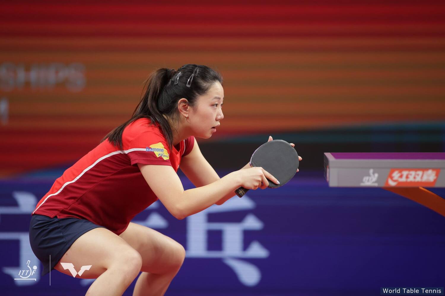Lily ZHANG at the World Team Championships Finals in Chengdu, China. 2022.