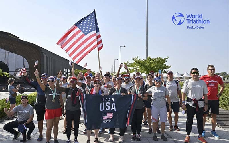 Team USA at the Parade of Nations in Samorin