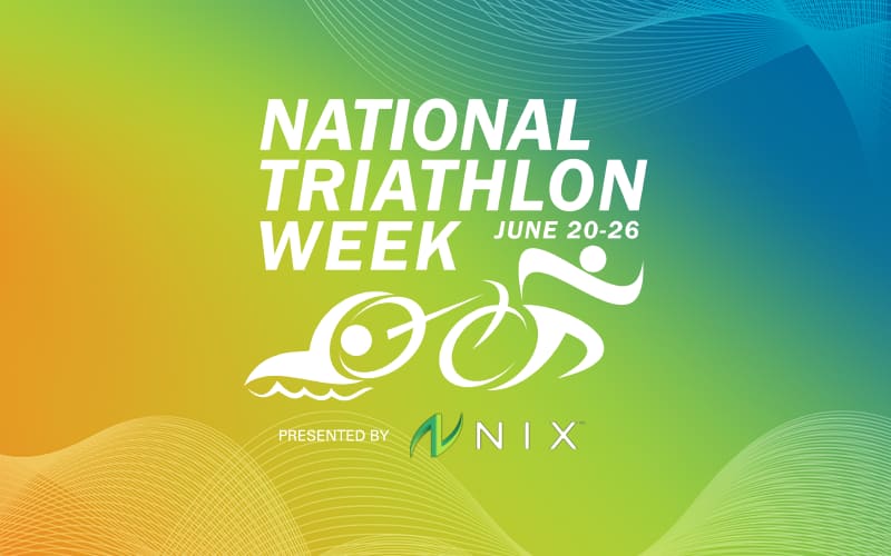 national triathlon week logo